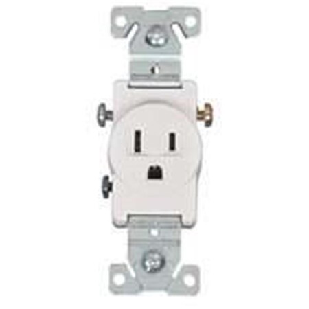 Eaton Wiring Devices 15 Amp 125 Volt White Single Receptacle 6088629